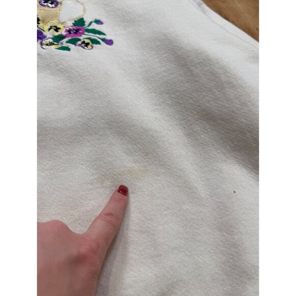 Vintage Grandma Cottagecore Embroidered Crewneck Sweatshirts XL - Picture 10 of 10